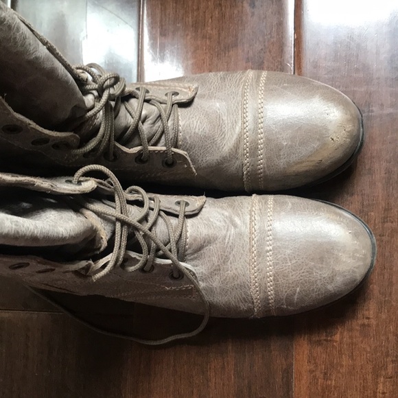 Steve Madden Troopa Stone Leather Boots 11 - Picture 11 of 11
